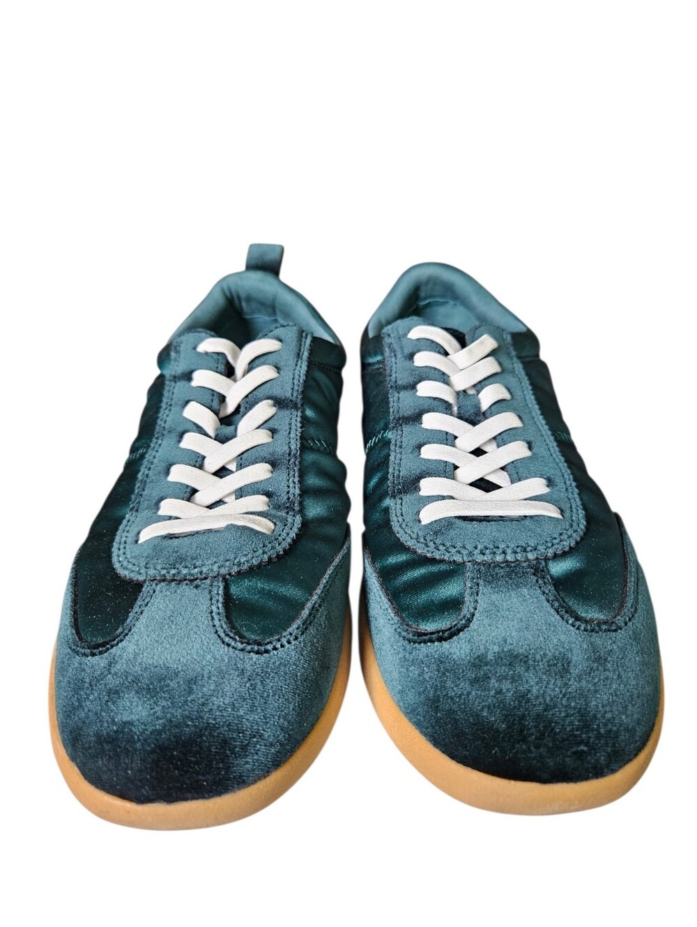 Anne Klein Emerald Green Retro Westside Sneakers, Size 11 Womens. - Picture 2 of 7